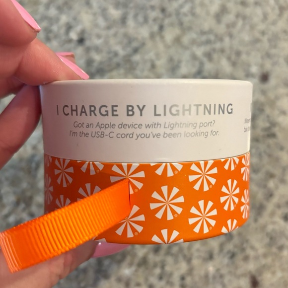 Tech Candy Eco Charge Long Range iPhone USB-C Lightning Cable Charger Rose Pink - Picture 8 of 8